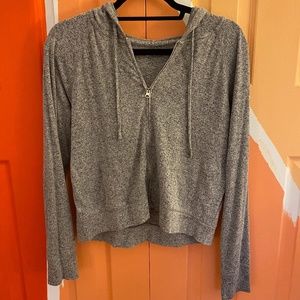 Aerie Gray Zip Up